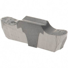 Iscar - 200100GEPI Grade IC08, 2mm Cutting Width Carbide Grooving Insert - 2mm Max Depth of Cut, Right Hand, 1mm Corner Radius, Uncoated - Exact Tool & Supply