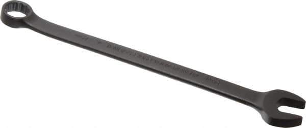 Proto - 14mm 12 Point Combination Wrench - 15° Offset Angle, 8-5/8" OAL, Steel, Black Finish - Exact Tool & Supply