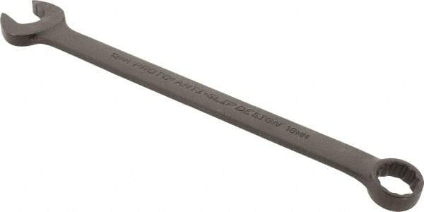 Proto - 18mm 12 Point Combination Wrench - 15° Offset Angle, 10-1/2" OAL, Steel, Black Finish - Exact Tool & Supply