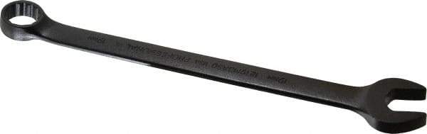 Proto - 19mm 12 Point Offset Combination Wrench - 15° Offset Angle, 11-1/32" OAL, Steel, Black Finish - Exact Tool & Supply