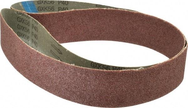 Tru-Maxx - 2-1/2" Wide x 60" OAL, 40 Grit, Aluminum Oxide Abrasive Belt - Aluminum Oxide, Coarse, Coated - Exact Tool & Supply