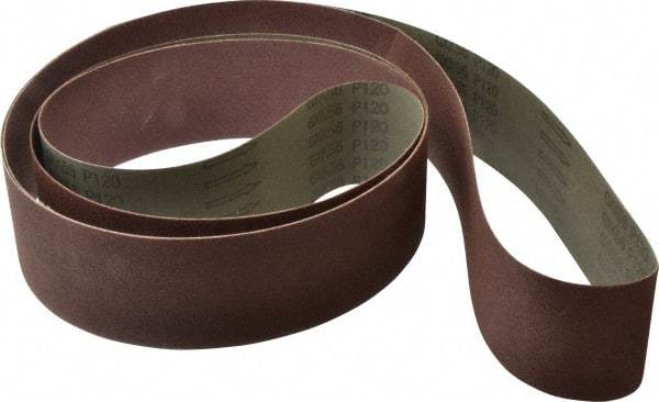 Tru-Maxx - 3" Wide x 132" OAL, 120 Grit, Aluminum Oxide Abrasive Belt - Aluminum Oxide, Fine, Coated - Exact Tool & Supply