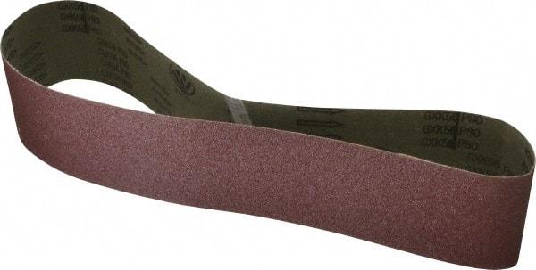 Tru-Maxx - 4" Wide x 48" OAL, 80 Grit, Aluminum Oxide Abrasive Belt - Aluminum Oxide, Medium, Coated - Exact Tool & Supply