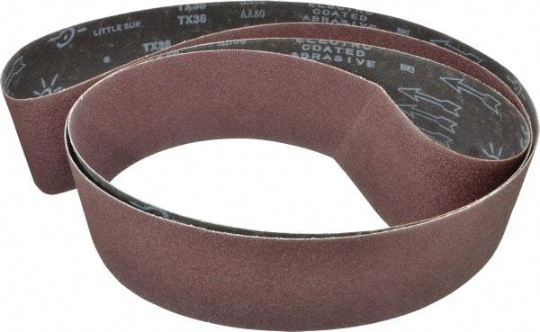 Tru-Maxx - 4" Wide x 132" OAL, 80 Grit, Aluminum Oxide Abrasive Belt - Aluminum Oxide, Medium, Coated - Exact Tool & Supply