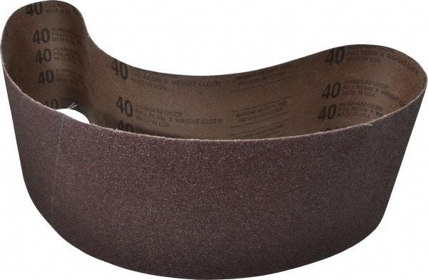 Tru-Maxx - 6" Wide x 48" OAL, 40 Grit, Aluminum Oxide Abrasive Belt - Aluminum Oxide, Coarse, Coated - Exact Tool & Supply