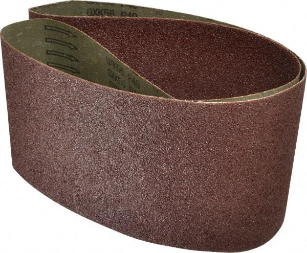 Tru-Maxx - 6" Wide x 54" OAL, 40 Grit, Aluminum Oxide Abrasive Belt - Aluminum Oxide, Coarse, Coated - Exact Tool & Supply
