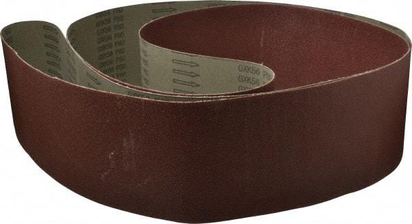 Tru-Maxx - 6" Wide x 132" OAL, 80 Grit, Aluminum Oxide Abrasive Belt - Aluminum Oxide, Medium, Coated - Exact Tool & Supply