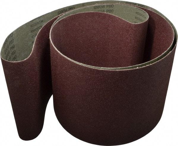Tru-Maxx - 8" Wide x 107" OAL, 80 Grit, Aluminum Oxide Abrasive Belt - Aluminum Oxide, Medium, Coated - Exact Tool & Supply