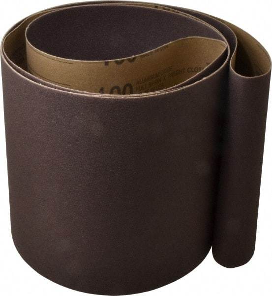 Tru-Maxx - 8" Wide x 107" OAL, 100 Grit, Aluminum Oxide Abrasive Belt - Aluminum Oxide, Fine, Coated - Exact Tool & Supply