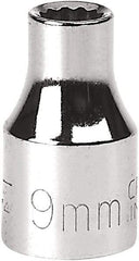 Craftsman Industrial - 1/2" Drive, Standard Hand Socket - 12 Points - Exact Tool & Supply