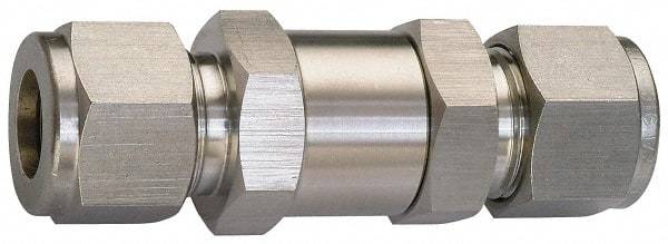 Ham-Let - 1" Stainless Steel Check Valve - Inline, Comp x Comp, 2,000 WOG - Exact Tool & Supply