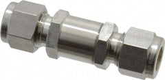 Ham-Let - 3/8" Stainless Steel Check Valve - Inline, Comp x Comp, 3,000 WOG - Exact Tool & Supply