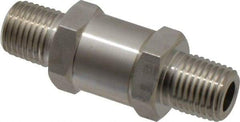 Ham-Let - 1/4" Stainless Steel Check Valve - Inline, MNPT x MNPT, 3,000 WOG - Exact Tool & Supply