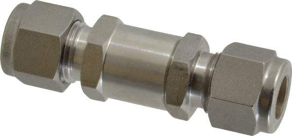 Ham-Let - 3/8" Stainless Steel Check Valve - Inline, Comp x Comp, 3,000 WOG - Exact Tool & Supply