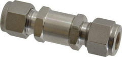 Ham-Let - 3/8" Stainless Steel Check Valve - Inline, Comp x Comp, 3,000 WOG - Exact Tool & Supply