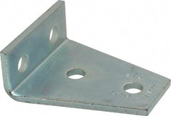 Cooper B-Line - Zinc Plated Carbon Steel 4 Hole Gusseted Strut Shelf Bracket - 1/2" Bolt, 4 Holes, Used with Cooper B Line Channel & Strut (All Sizes Except B62 & B72) - Exact Tool & Supply