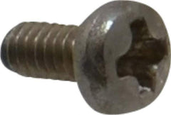 Value Collection - M2x0.40 Metric Coarse, 4mm Length Under Head Phillips Drive Machine Screw - Pan Head, Grade 18-8 & A2 Stainless Steel, Uncoated, Without Washer - Exact Tool & Supply