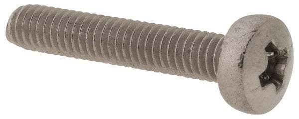 Value Collection - M2.5x0.45 Metric Coarse, 14mm Length Under Head Phillips Drive Machine Screw - Pan Head, Grade 18-8 & A2 Stainless Steel, Uncoated, Without Washer - Exact Tool & Supply