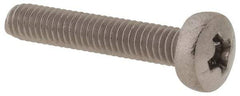 Value Collection - M2.5x0.45 Metric Coarse, 14mm Length Under Head Phillips Drive Machine Screw - Pan Head, Grade 18-8 & A2 Stainless Steel, Uncoated, Without Washer - Exact Tool & Supply