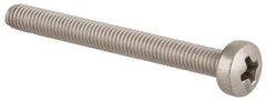Value Collection - M3x0.50 Metric Coarse, 30mm Length Under Head Phillips Drive Machine Screw - Pan Head, Grade 18-8 & A2 Stainless Steel, Uncoated, Without Washer - Exact Tool & Supply