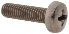 Value Collection - M5x0.80 Metric Coarse, 18mm Length Under Head Phillips Drive Machine Screw - Pan Head, Grade 18-8 & A2 Stainless Steel, Uncoated, Without Washer - Exact Tool & Supply