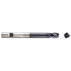 Niagara Cutter - 7/16" Diam 4 Flute Solid Carbide 0.02" Corner Radius End Mill - Exact Tool & Supply