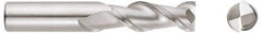 Niagara Cutter - 5/8", 3-3/4" LOC, 5/8" Shank Diam, 6" OAL, 2 Flute, Solid Carbide Square End Mill - Single End, TiCN Finish, Spiral Flute, 45° Helix, Centercutting, Right Hand Cut, Right Hand Flute, Series A245 - Exact Tool & Supply
