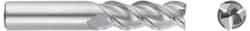 Niagara Cutter - 5/16", 7/16" LOC, 5/16" Shank Diam, 2-1/2" OAL, 3 Flute, Solid Carbide Square End Mill - Single End, Uncoated, Spiral Flute, 45° Helix, Centercutting, Right Hand Cut, Right Hand Flute, Series A345 - Exact Tool & Supply
