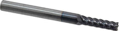 Niagara Cutter - 5/32", 9/16" LOC, 3/16" Shank Diam, 2" OAL, 5 Flute, Solid Carbide Square End Mill - Single End, TiAlN Finish, Spiral Flute, 45° Helix, Centercutting, Right Hand Cut, Right Hand Flute, Series S545 - Exact Tool & Supply