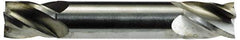 Niagara Cutter - 11/32", 9/16" LOC, 3/8" Shank Diam, 2-1/2" OAL, 4 Flute, Solid Carbide Square End Mill - Double End, Uncoated, Spiral Flute, 30° Helix, Centercutting, Right Hand Cut, Right Hand Flute, Series CSD430 - Exact Tool & Supply