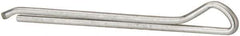 Made in USA - 3/32" Diam x 1-1/4" Long Hammerlock Cotter Pin - Grade 2, Zinc-Plated, Steel - Exact Tool & Supply