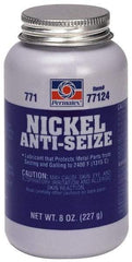 Permatex - 8 oz Bottle High Temperature Anti-Seize Lubricant - Nickel, -65 to 2,400°F, Gray, Water Resistant - Exact Tool & Supply