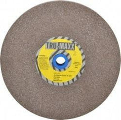Tru-Maxx - 60 Grit Aluminum Oxide Bench & Pedestal Grinding Wheel - 8" Diam x 1" Hole x 1" Thick, 3600 Max RPM, O Hardness, Medium Grade , Vitrified Bond - Exact Tool & Supply