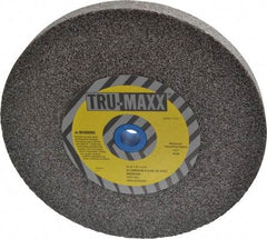 Tru-Maxx - 36 Grit Aluminum Oxide Bench & Pedestal Grinding Wheel - 10" Diam x 1-1/4" Hole x 1" Thick, 3250 Max RPM, P Hardness, Very Coarse Grade , Vitrified Bond - Exact Tool & Supply