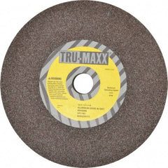 Tru-Maxx - 46 Grit Aluminum Oxide Bench & Pedestal Grinding Wheel - 10" Diam x 1-1/4" Hole x 1" Thick, 3250 Max RPM, P Hardness, Coarse Grade , Vitrified Bond - Exact Tool & Supply