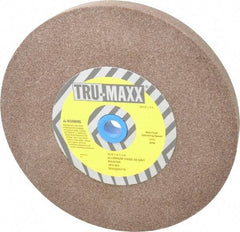Tru-Maxx - 60 Grit Aluminum Oxide Bench & Pedestal Grinding Wheel - 10" Diam x 1-1/4" Hole x 1" Thick, 3250 Max RPM, P Hardness, Medium Grade , Vitrified Bond - Exact Tool & Supply