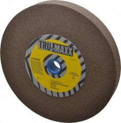 Tru-Maxx - 80 Grit Aluminum Oxide Bench & Pedestal Grinding Wheel - 10" Diam x 1-1/4" Hole x 1-1/4" Thick, 3250 Max RPM, P Hardness, Medium Grade , Vitrified Bond - Exact Tool & Supply