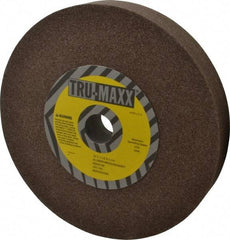 Tru-Maxx - 60 Grit Aluminum Oxide Bench & Pedestal Grinding Wheel - 10" Diam x 1-1/2" Hole x 1-1/2" Thick, 3250 Max RPM, P Hardness, Medium Grade , Vitrified Bond - Exact Tool & Supply
