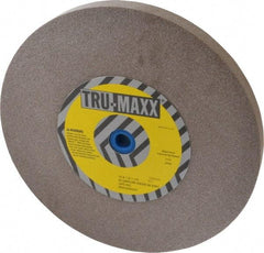 Tru-Maxx - 80 Grit Aluminum Oxide Bench & Pedestal Grinding Wheel - 12" Diam x 1-1/4" Hole x 1" Thick, 2705 Max RPM, P Hardness, Medium Grade , Vitrified Bond - Exact Tool & Supply