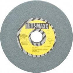 Tru-Maxx - 120 Grit Silicon Carbide Bench & Pedestal Grinding Wheel - 6" Diam x 1" Hole x 1/2" Thick, 5410 Max RPM, K Hardness, Fine Grade , Vitrified Bond - Exact Tool & Supply