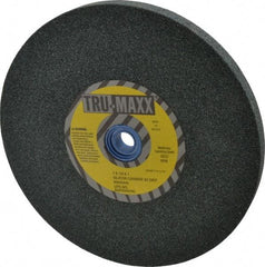 Tru-Maxx - 60 Grit Silicon Carbide Bench & Pedestal Grinding Wheel - 7" Diam x 1" Hole x 1/2" Thick, 3600 Max RPM, K Hardness, Medium Grade , Vitrified Bond - Exact Tool & Supply