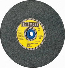Tru-Maxx - 80 Grit Silicon Carbide Bench & Pedestal Grinding Wheel - 7" Diam x 1" Hole x 1/2" Thick, 3600 Max RPM, K Hardness, Medium Grade , Vitrified Bond - Exact Tool & Supply