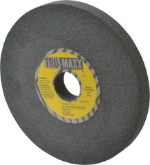Tru-Maxx - 80 Grit Silicon Carbide Bench & Pedestal Grinding Wheel - 7" Diam x 1-1/4" Hole x 3/4" Thick, 3600 Max RPM, K Hardness, Medium Grade , Vitrified Bond - Exact Tool & Supply