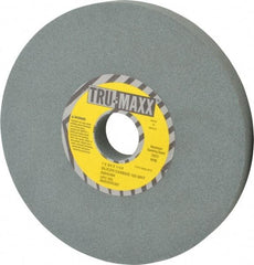 Tru-Maxx - 120 Grit Silicon Carbide Bench & Pedestal Grinding Wheel - 7" Diam x 1-1/4" Hole x 3/4" Thick, 3600 Max RPM, K Hardness, Fine Grade , Vitrified Bond - Exact Tool & Supply