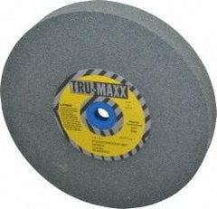 Tru-Maxx - 80 Grit Silicon Carbide Bench & Pedestal Grinding Wheel - 7" Diam x 1" Hole x 1" Thick, 3600 Max RPM, K Hardness, Medium Grade , Vitrified Bond - Exact Tool & Supply
