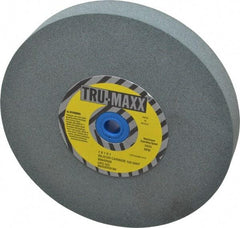 Tru-Maxx - 120 Grit Silicon Carbide Bench & Pedestal Grinding Wheel - 7" Diam x 1" Hole x 1" Thick, 3600 Max RPM, K Hardness, Fine Grade , Vitrified Bond - Exact Tool & Supply