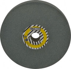 Tru-Maxx - 80 Grit Silicon Carbide Bench & Pedestal Grinding Wheel - 8" Diam x 1" Hole x 1" Thick, 3600 Max RPM, K Hardness, Medium Grade , Vitrified Bond - Exact Tool & Supply