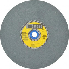 Tru-Maxx - 120 Grit Silicon Carbide Bench & Pedestal Grinding Wheel - 8" Diam x 1" Hole x 1" Thick, 3600 Max RPM, K Hardness, Fine Grade , Vitrified Bond - Exact Tool & Supply