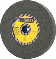 Tru-Maxx - 80 Grit Silicon Carbide Bench & Pedestal Grinding Wheel - 10" Diam x 1-1/4" Hole x 1-1/2" Thick, 3250 Max RPM, K Hardness, Medium Grade , Vitrified Bond - Exact Tool & Supply