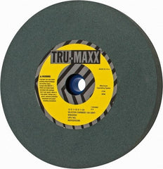 Tru-Maxx - 120 Grit Silicon Carbide Bench & Pedestal Grinding Wheel - 12" Diam x 1-1/2" Hole x 1-1/2" Thick, 2705 Max RPM, K Hardness, Fine Grade , Vitrified Bond - Exact Tool & Supply